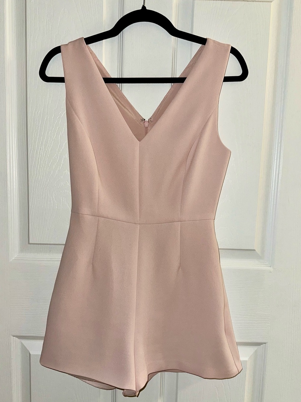 BCBGeneration Blush Pink V-Neck Romper